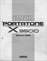 Yamaha X3500 El manual del propietario