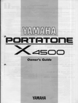 Yamaha Portatone X4500 El manual del propietario