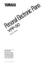 Yamaha YPP-50 Manual de usuario