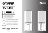 Yamaha YST-M8 Manual de usuario