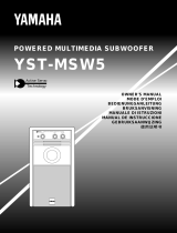 Yamaha YST-MSW5 Manual de usuario