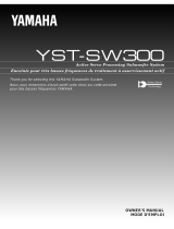 Yamaha YST-SW300 El manual del propietario