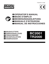 Zenoah Brush Cutter BC2001 Manual de usuario