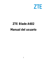 ZTE BLADE A602 Manual de usuario
