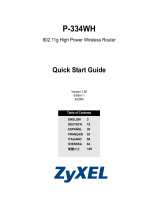 ZyXEL P-334WH Manual de usuario