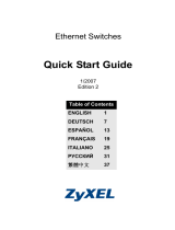 ZyXEL ZyXEL Ethernet Switches Manual de usuario