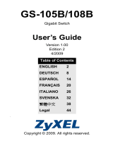 ZyXEL GS-105B/108B Manual de usuario