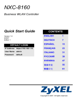ZyXEL Network Device NXC-8160s Manual de usuario