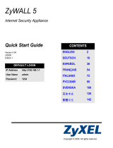 ZyXEL Communications 5 Manual de usuario