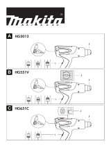 Makita HG 551 Manual de usuario