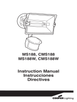 Cooper Lighting CMS188 Manual de usuario