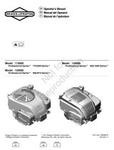 Briggs & Stratton 110000 Professional 775 Series Manual de usuario