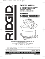 RIDGID WD1665 El manual del propietario