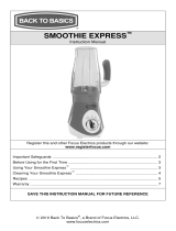 Back to Basics Smoothie Express Manual de usuario