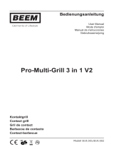 Beem Pro Multi-Grill 3 in 1 Manual de usuario