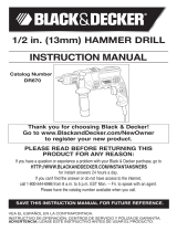 BLACK DECKER 1 Manual de usuario