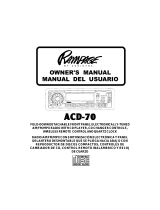 Audiovox ACD-70 El manual del propietario