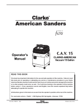 Clarke C.A.V. 15 Manual de usuario