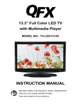 QFX TV-LED1312D Manual de usuario