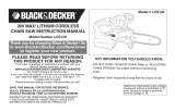 Black & Decker LCS120 Manual de usuario