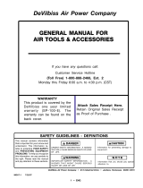 DeVillbiss Air Power Company MGAT-1 Manual de usuario