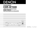Denon CDRW1500 Manual de usuario