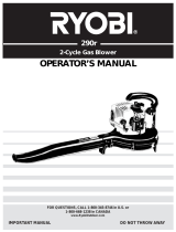 Ryobi 290r 2 Manual de usuario