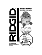 RIDGID WD0935 El manual del propietario