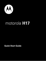 Motorola H17 - Headset - Monaural Guía de inicio rápido