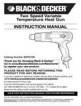 Black & Decker BDPG700 Manual de usuario
