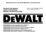 DeWalt DW998 Manual de usuario