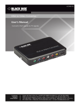 Black Box BLACK BOX VGA to Video Converter Manual de usuario