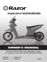 Razor Sportmod El manual del propietario