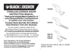 BLACK+DECKER GSN35 Instrucciones de operación