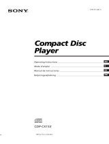 Sony CDP-100 - MANUEL 2 Manual de usuario