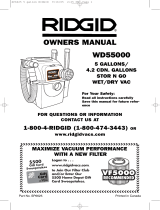 RIDGID WD55000 Manual de usuario