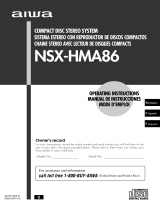 Aiwa NSX-HMA86 Instrucciones de operación