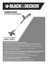Black & Decker GH912 Manual de usuario
