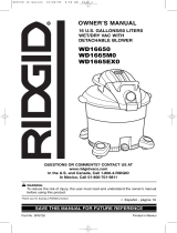 RIDGID WD1665M0 El manual del propietario