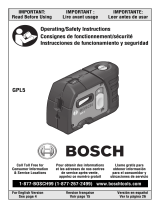Bosch Power Tools GPL 5 Professional Manual de usuario