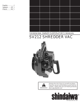 Shindaiwa SV212 Manual de usuario