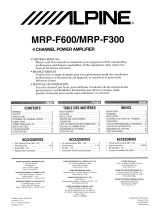 Alpine MRP-F300 El manual del propietario