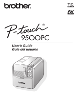Brother PT-9500PC - P-Touch 9500pc B/W Thermal Transfer Printer Guía del usuario