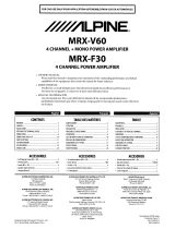 Alpine MRX-F30 El manual del propietario