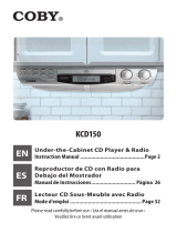 Coby KCD150 - CD Player With AM/FM Radio Manual de usuario