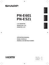 Sharp PN-E521 Manual de usuario