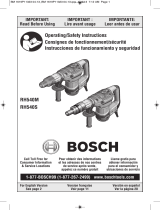 Bosch Power Tools RH540M HDC300 Manual de usuario