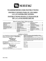 Maytag MET3800TW - Thin Twin Laundry Center Manual de usuario