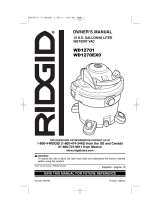 RIDGID WD12701 El manual del propietario