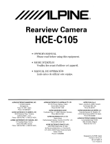 Alpine HCE-C105 - Rear View Camera System Manual de usuario